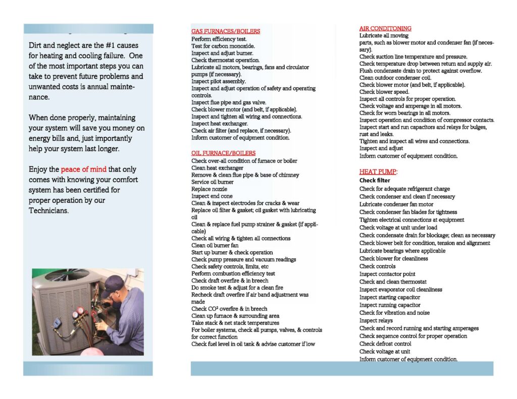 Maintenance Brochure Page 2